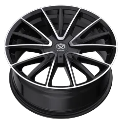 EDGE STREET 353MB 17X7.5 GLOSS BLACK MACHINED FACE